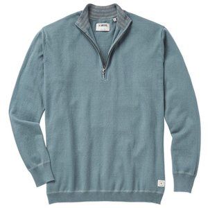 Linksoul Cotton-Cashmere Quarter-Zip, Medium, Teal
